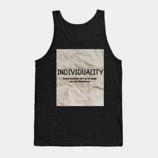 Individuality Tank Top